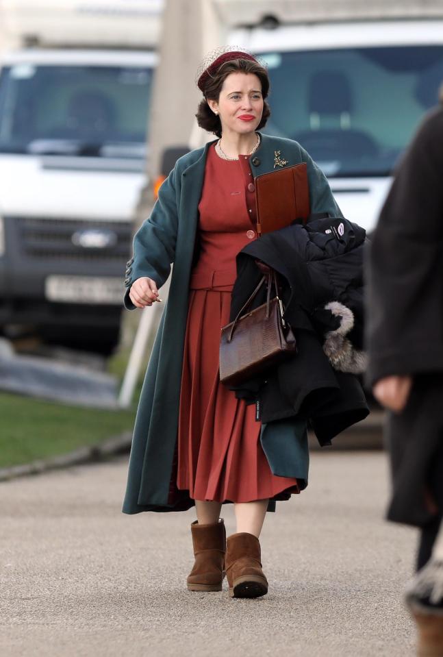  Claire was spotted in London filming the second series