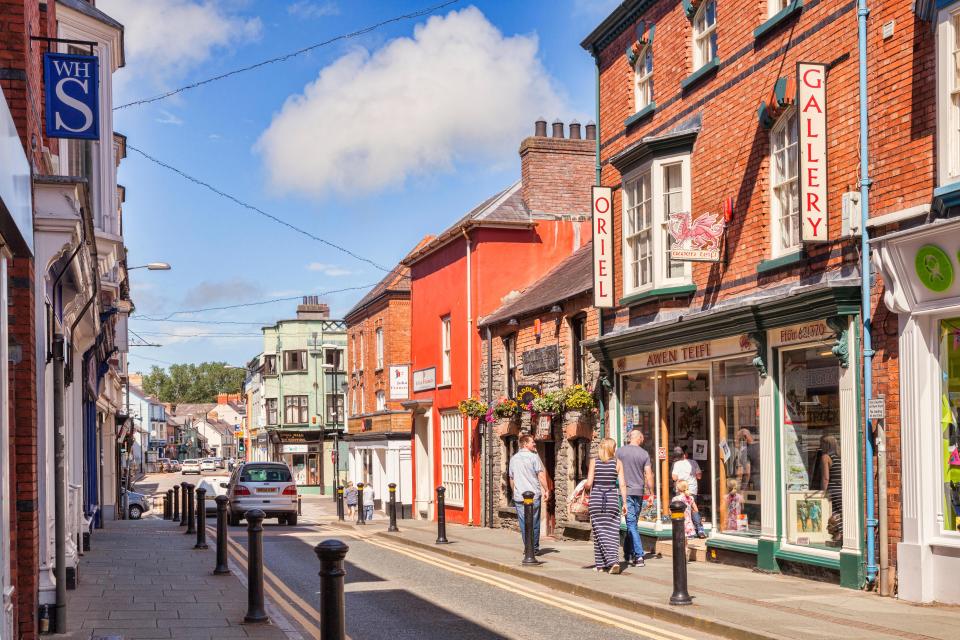  Cardigan, the largest town in the Dyfed-Powys area where people are safer than anywhere else in the UK