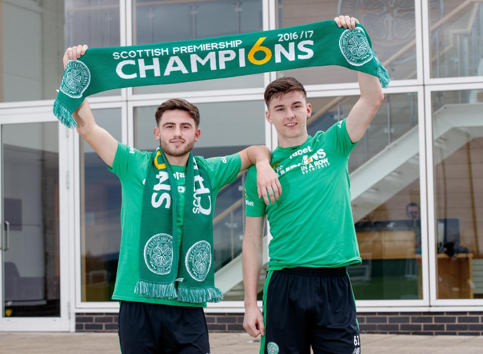  Patrick Roberts and Kieran Tierney helped Celtic to go the whole league season unbeaten