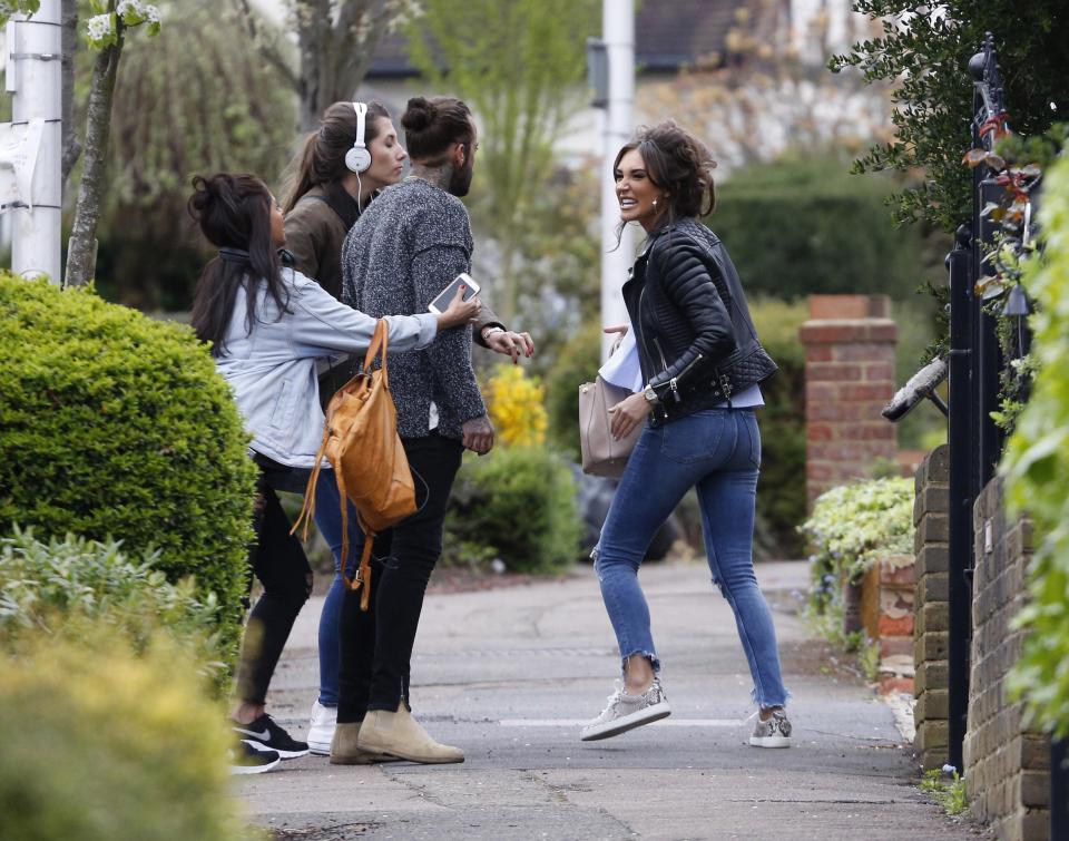  They later had to be separated from one another by the Towie filming crew