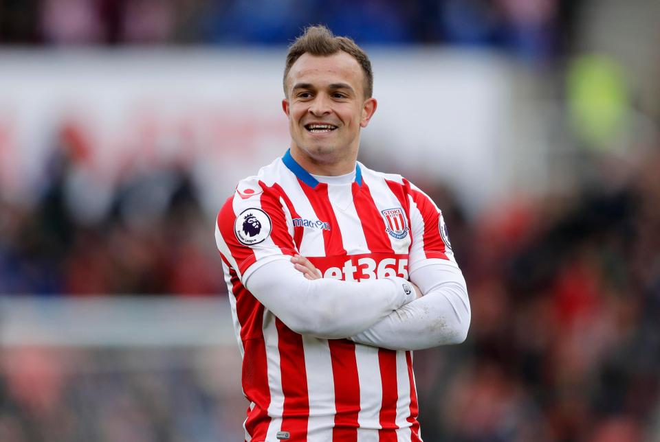  Stoke are battling to hold on to Xherdan Shaqiri