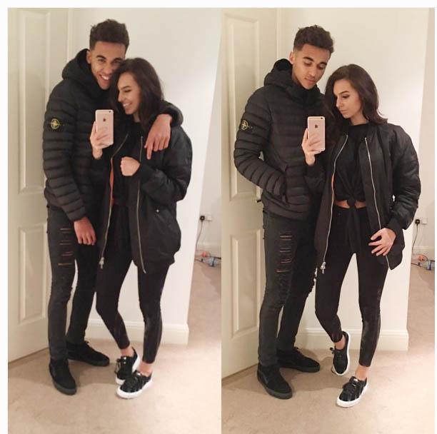  Snap in black as pair head out in matching outfits