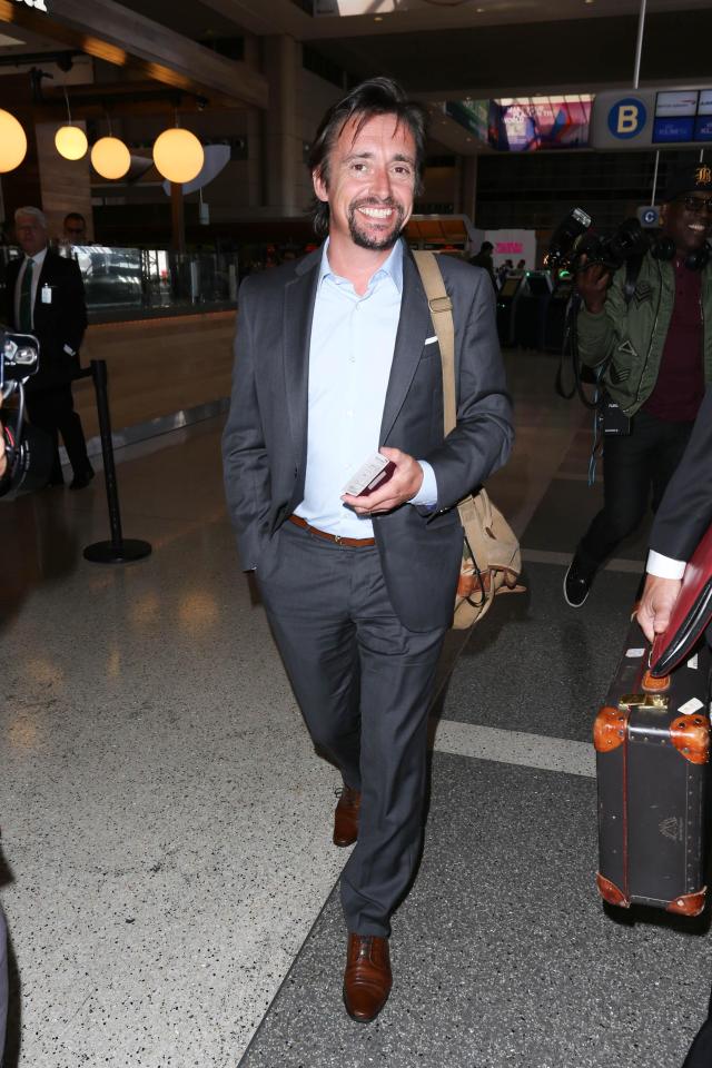  Richard Hammond is seen at LAX in Los Angeles, California, before the accident