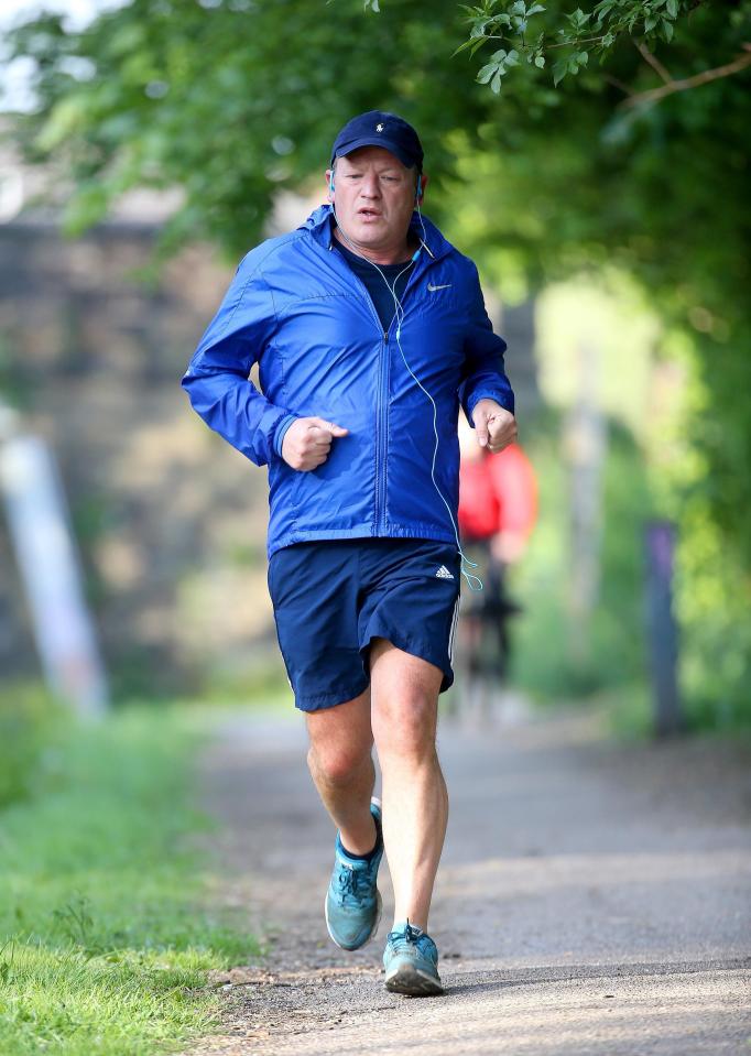 The ex-Labour MP going for a run in his constituency of Rochdale