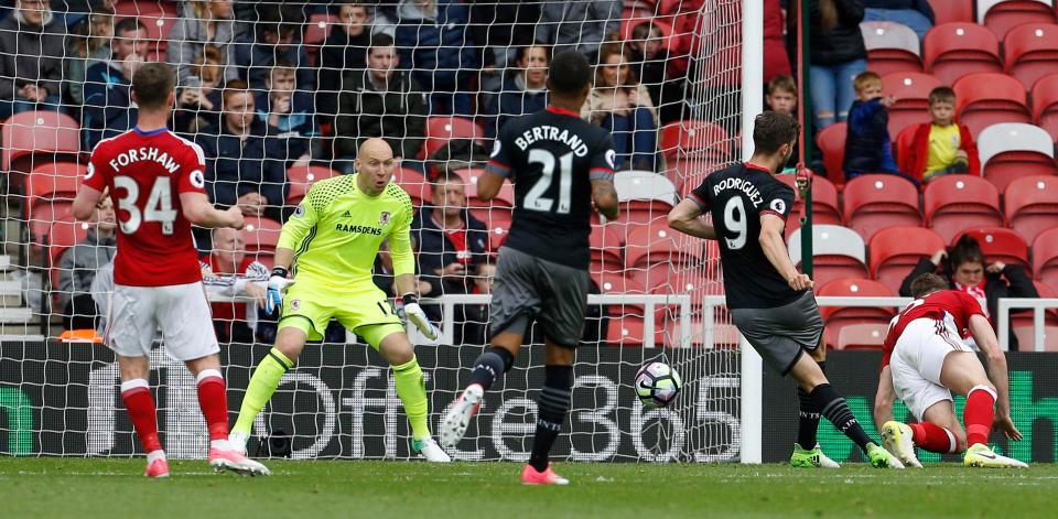  Jay Rodriguez netted six times for Southampton last season after enduring a nightmare with injuries