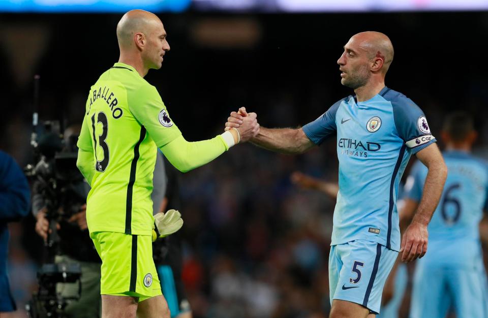  Willy Caballero joined Pablo Zabaleta in leaving Man City this summer