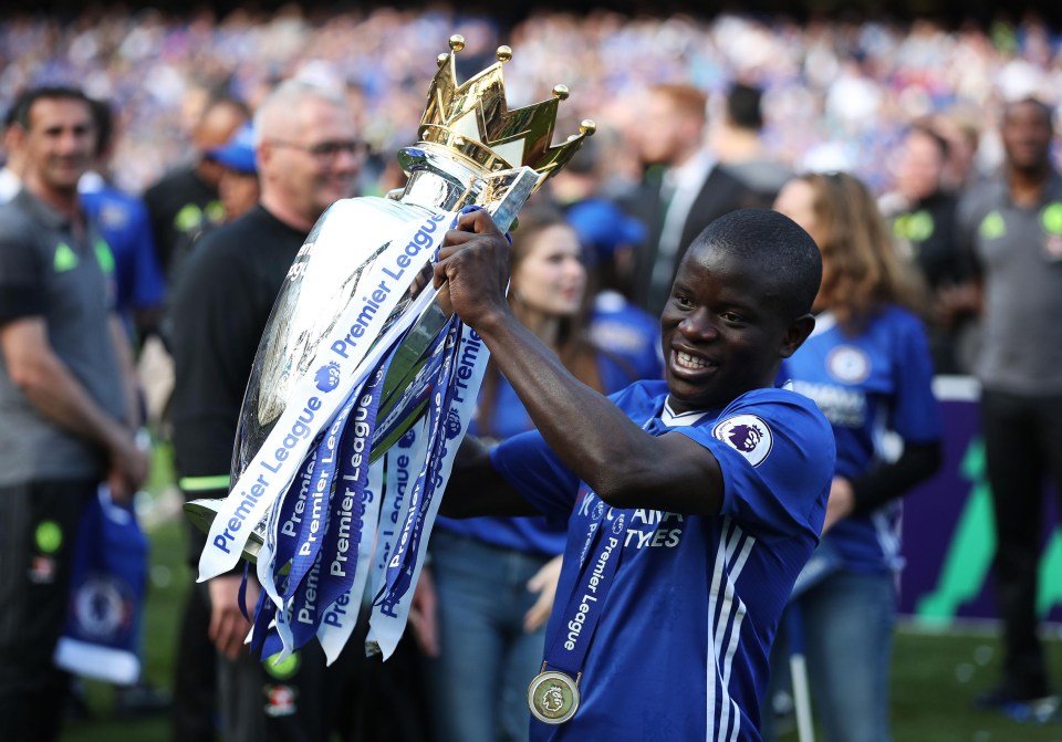 N’Golo Kante won the Premier League for a second straight year in 2016/17