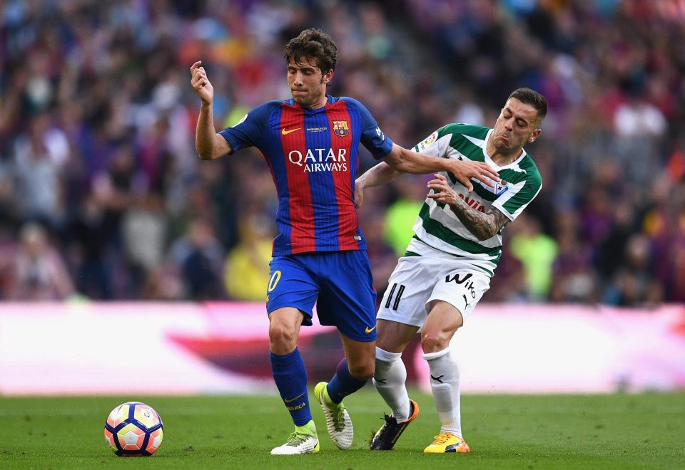  Sergi Roberto has been played out of position at right-back for much of season