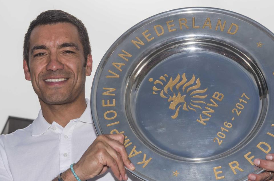  In just his second season in charge at Feyenoord, Giovanni van Bronckhorst has bagged the Dutch league title