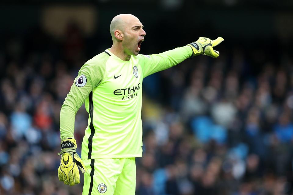  Willy Caballero would serve as Chelsea's No2 stopper for 2017-18