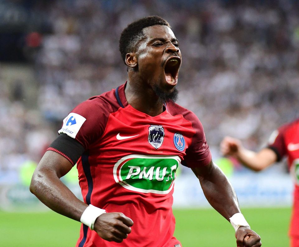  Serge Aurier is a transfer target for Manchester United