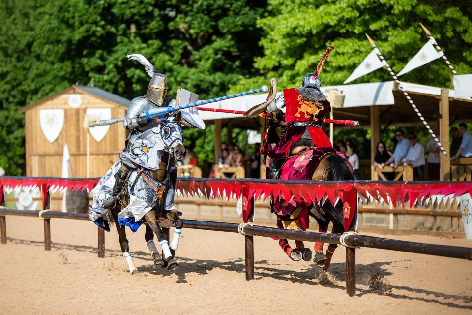  Joust the job... Warwick Castle had plenty of action on show