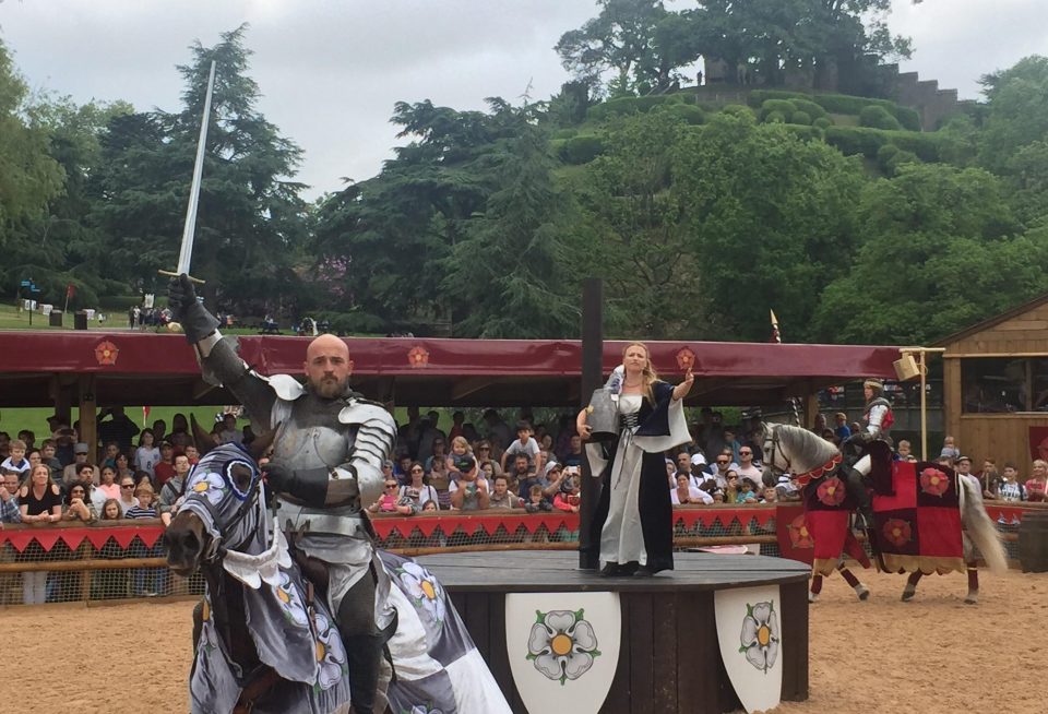  For the crowds... Actors take you back to a land of medieval jousting