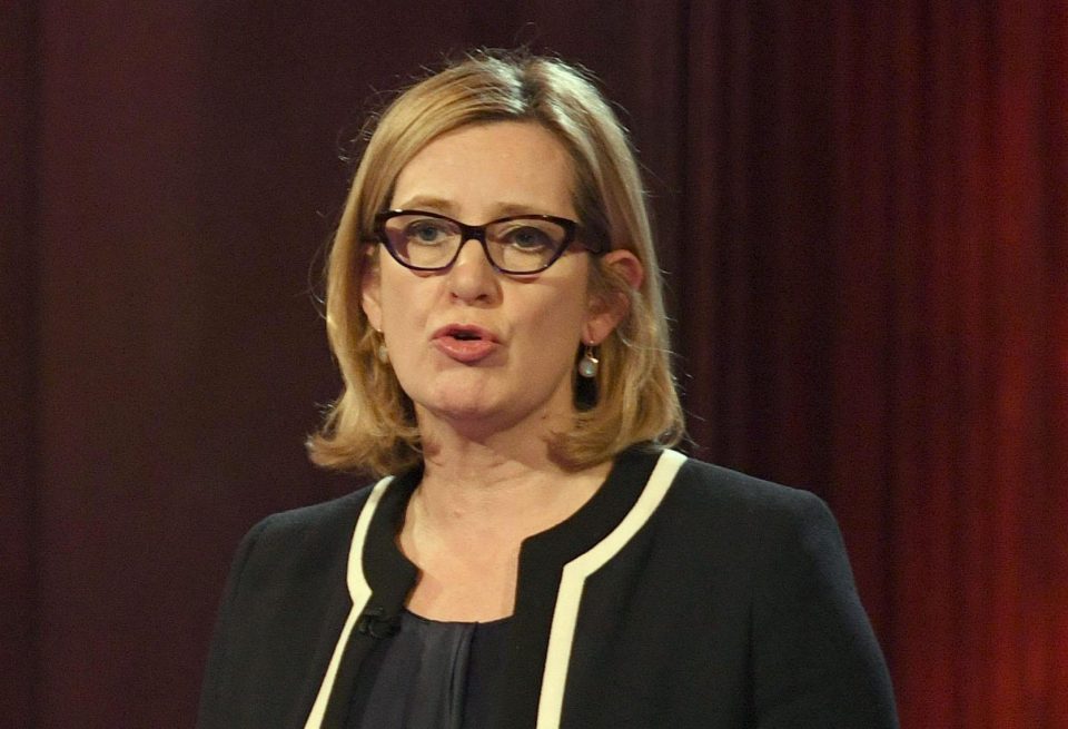  Amber Rudd also warned social networks about a crackdown