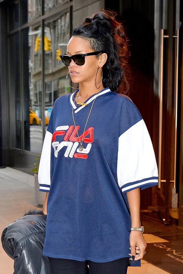  Rihanna wears Fila in New York City