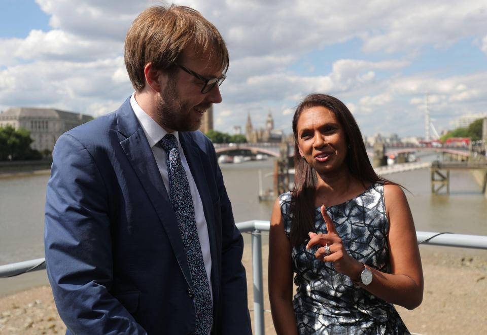  Gina Miller today held a campaign event on a boat with Lib Dem candidate George Turner