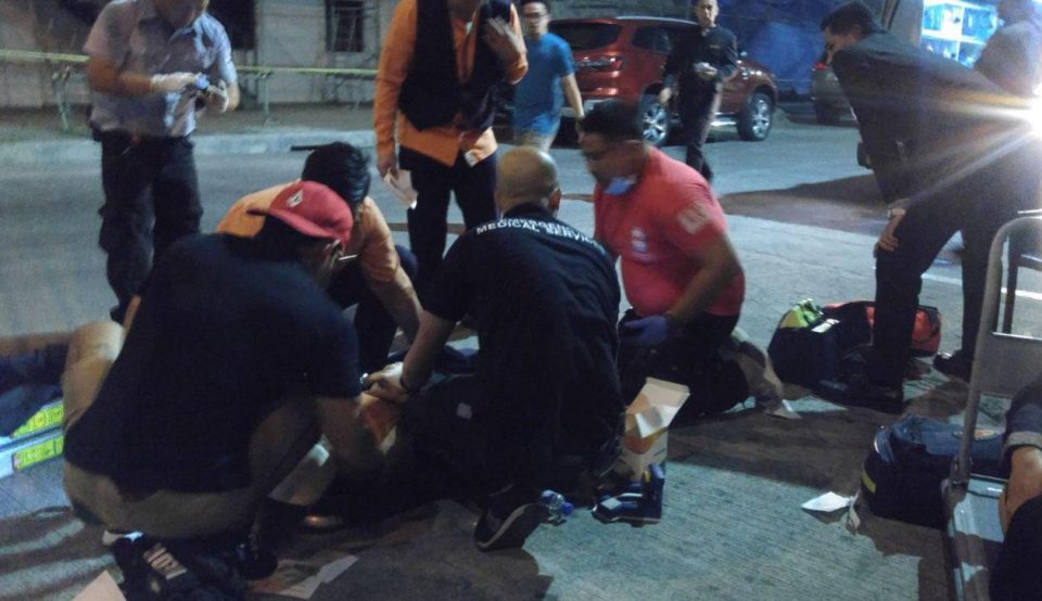  Paramedics attended to those injured at the scene in the Pasay City section of Manila