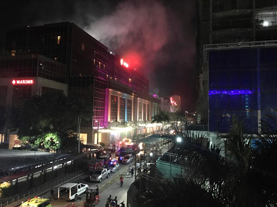  The hotel complex is near Manila's international airport in the Philippine capital - sparking a security alarm amid an ongoing Muslim militant siege in the country's south