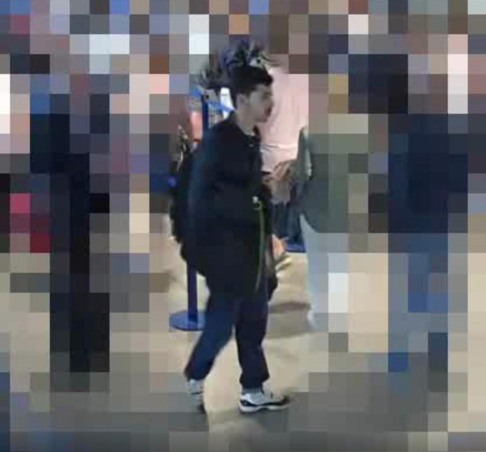  He was caught on CCTV throughout the city - police have released images of him in a bid to get more information