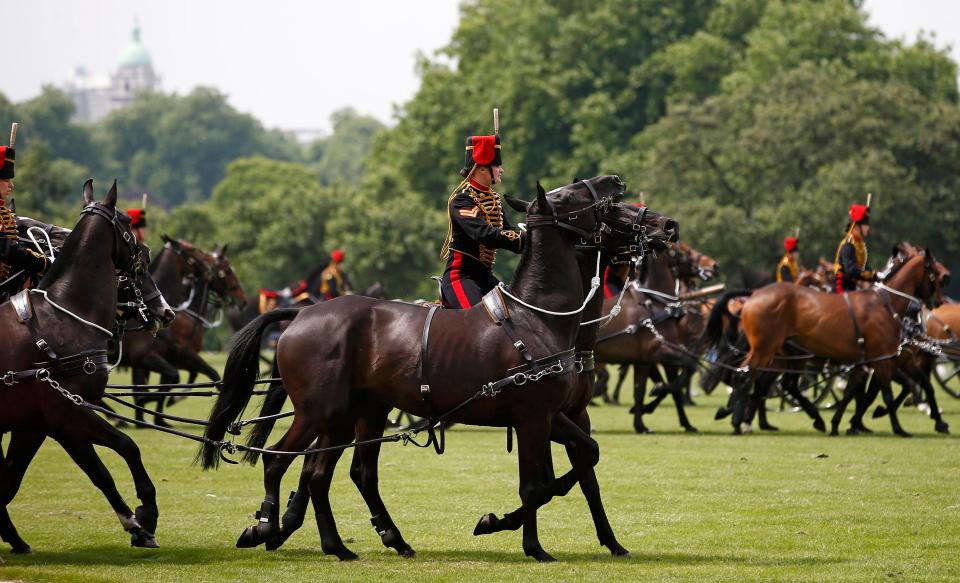  The event saw an impressive 41 volleys in honour of the Queen's 64 years on the throne