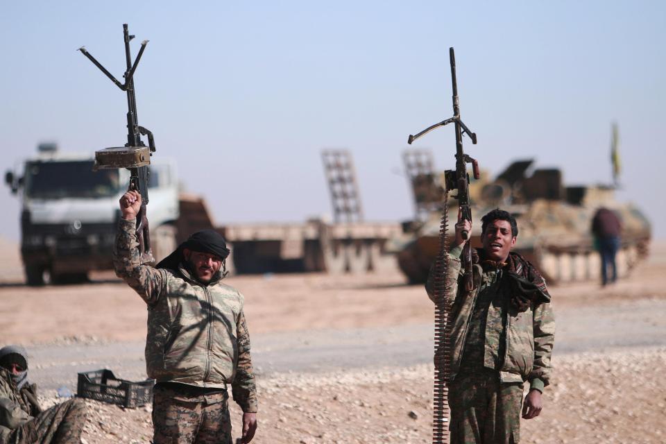  Syrian Democratic Forces, pictured here in the run-up to the assault on Raqqa, have entered the city today