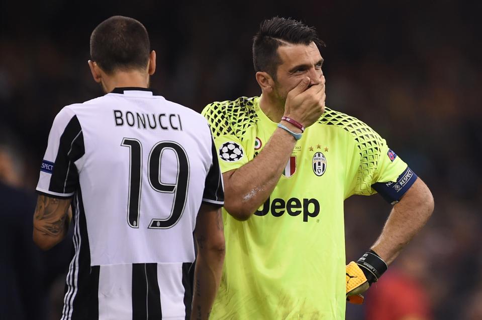  Gianluigi Buffon looked distraught at full time