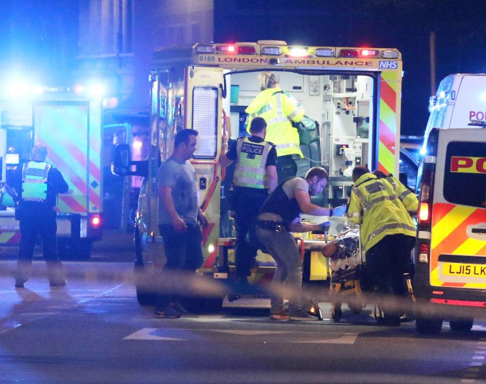  Emergency services were scrambled quickly to the London Bridge area to try and save people attacked in the horror