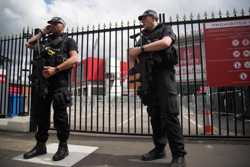  The star-studded event was guarded by armed police in the wake of the Manchester and London attacks