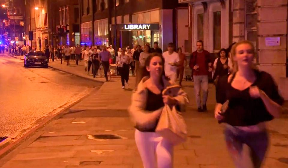  Revellers flee the scene of the London Bridge terror attack