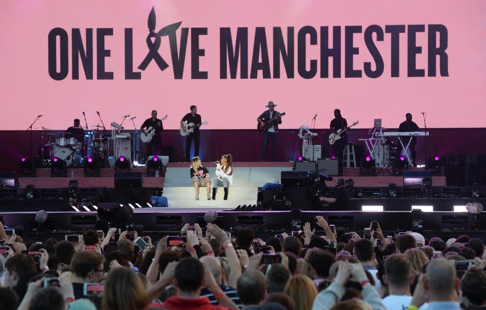  Thousands of people attended the tribute concert in memory of those killed in the Manchester attack