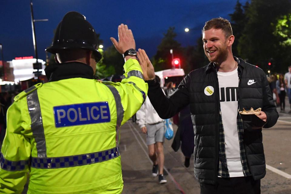  Fans left the gig in high-spirits on Monday evening