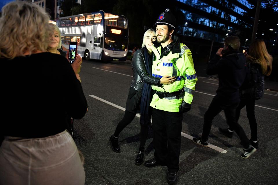  The public showed immense solidarity with police officers after the gig