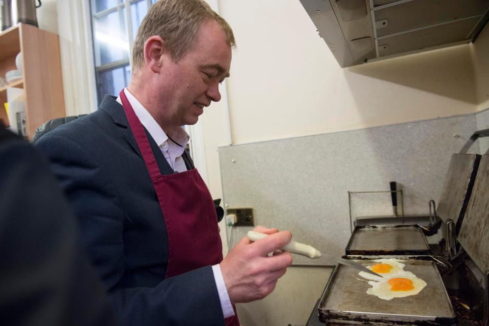  He was seen frying eggs in a cafe in Edinburgh