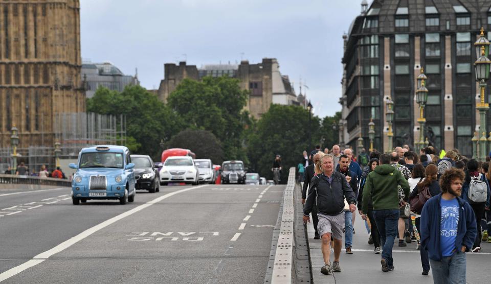  Londoners were advised they can expect to see the barriers across bridges in London in the wake of the attack