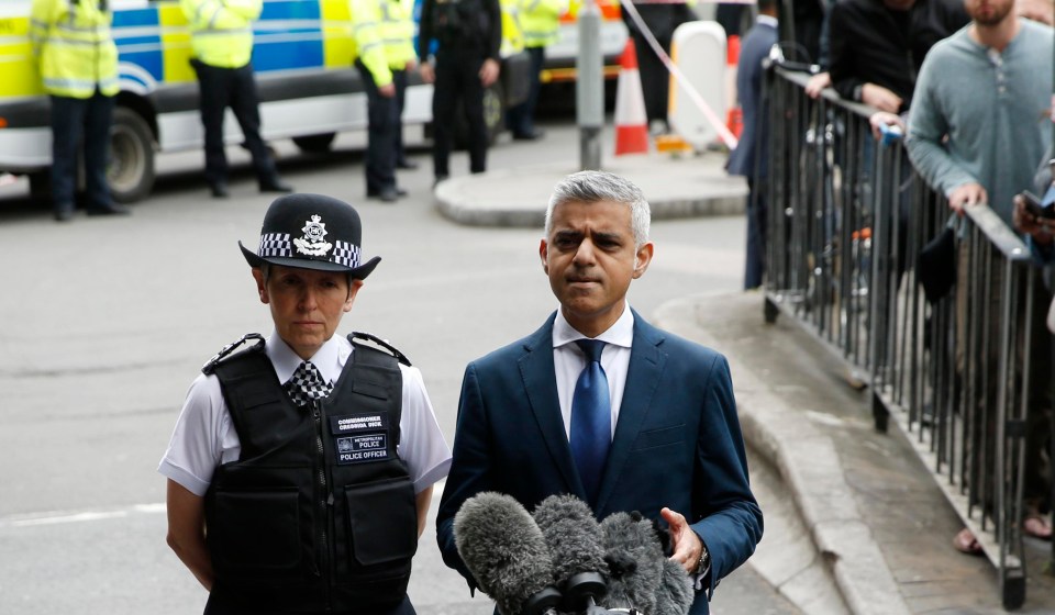 Sadiq Khan announced a vigil would be held for those killed in the attack