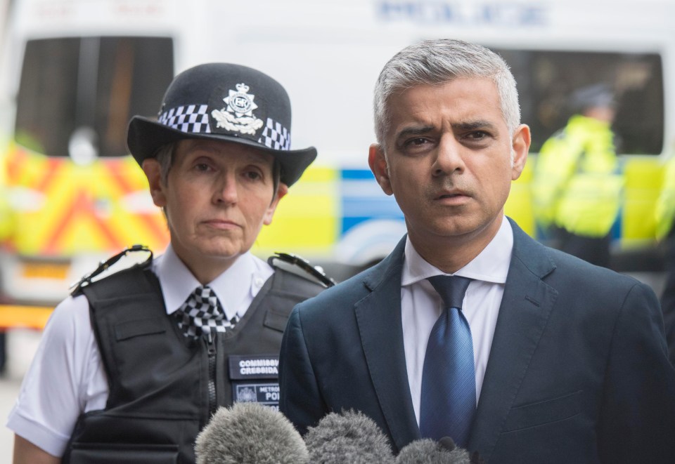 The commissioner praised the courage of cops during the London Bridge terror attack