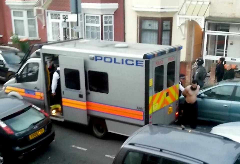 Other East London properties were raided and arrests were made by anti-terror police on Monday morning