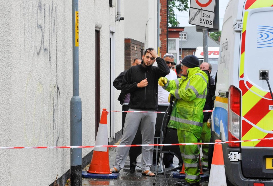 Devastated staff say they are ‘hurt’ by the graffiti on Thornaby Mosque that was sprayed two days after London Bridge attack