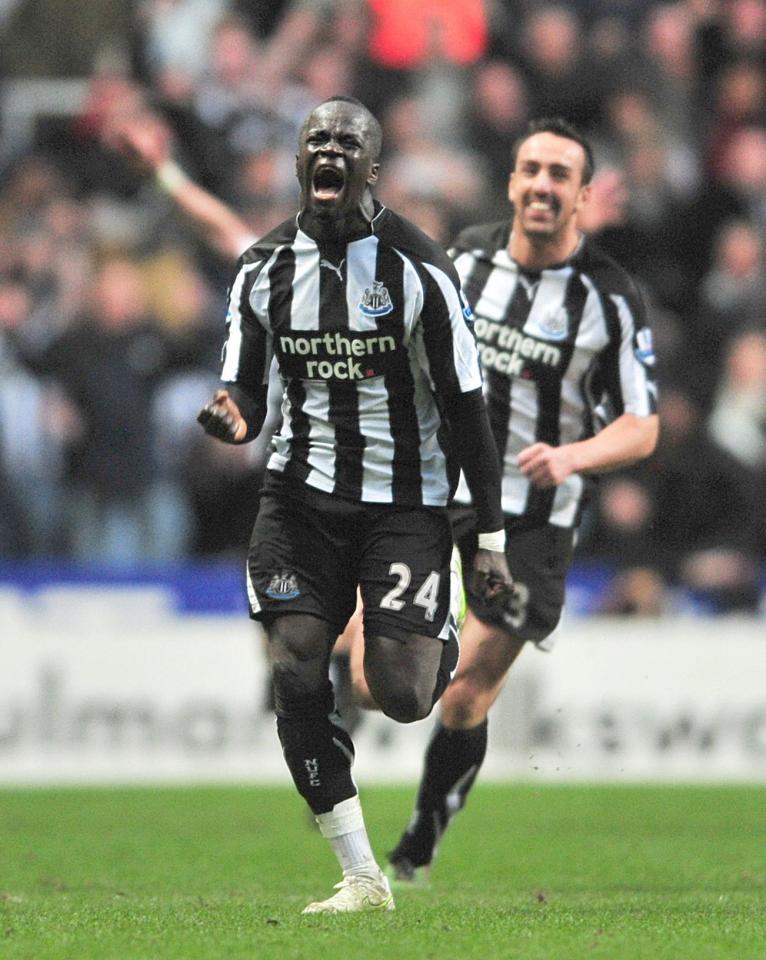  Defensive midfielder Cheick Tiote scored just the one strike for Newcastle and four in his career