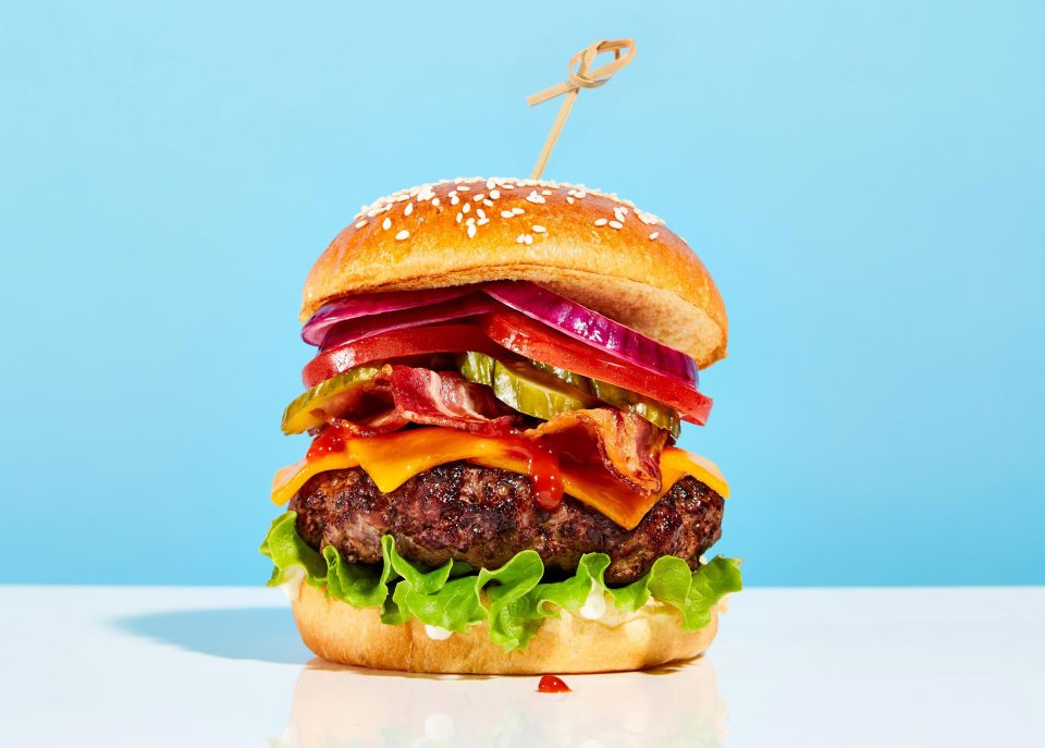  Stack em high: only chuck cut beef, American mustard and a sweet demi-brioche bun will do