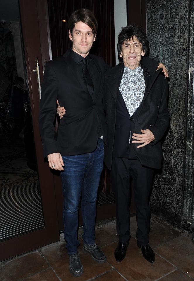  He was born into rock royalty as his dad is Rolling Stones legend Ronnie Wood