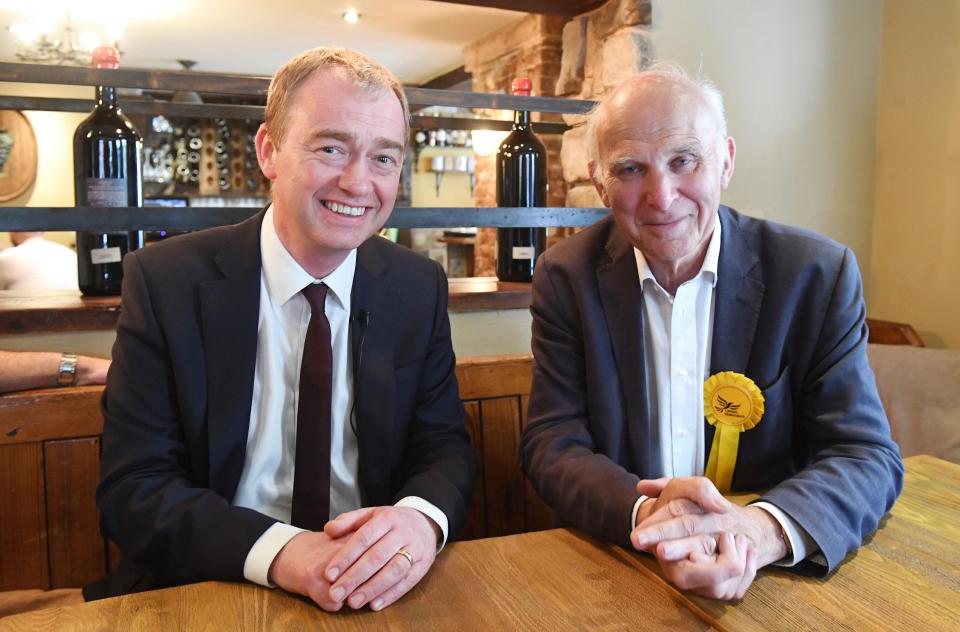  Vince Cable (right) took over from Tim Farron (left) after the party didn't make the gains expected in June's election