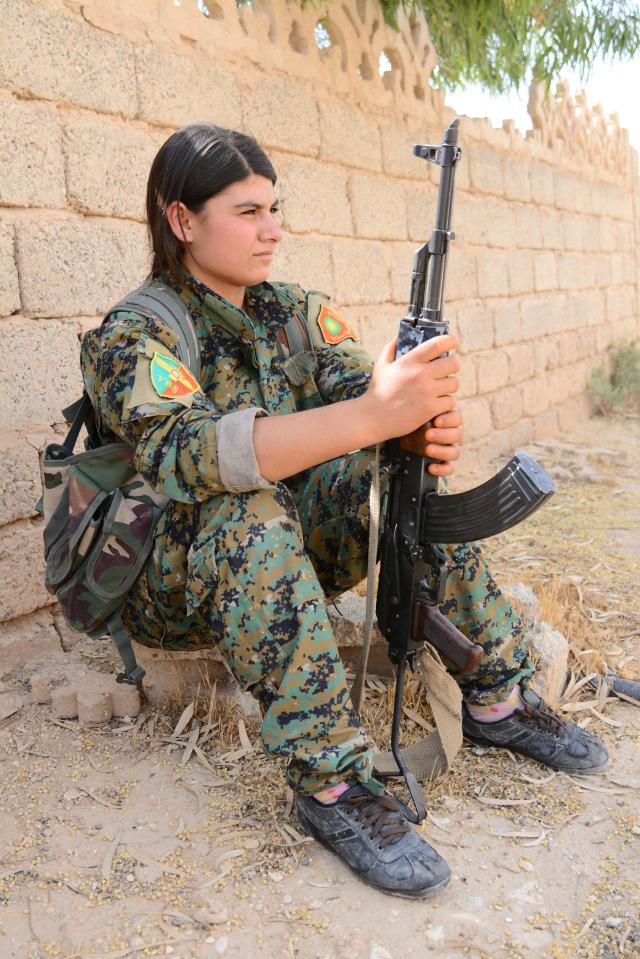  A Yazidi in a Sinjar Resistance Unit pictured earlier this month