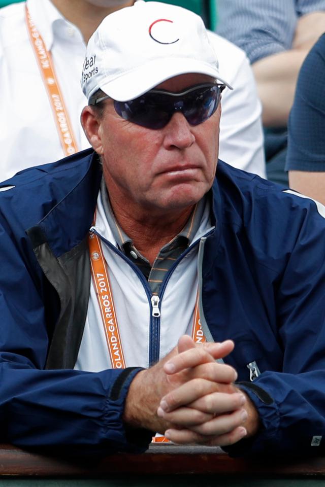  Eight time Grand Slam winner Lendl keeps typically stony faced when Murray shouts at him