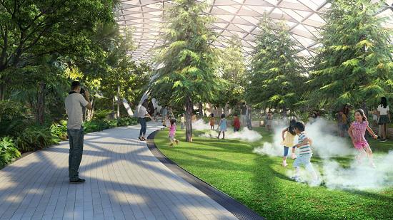  Artificial clouds will hover above the floor for children to play in