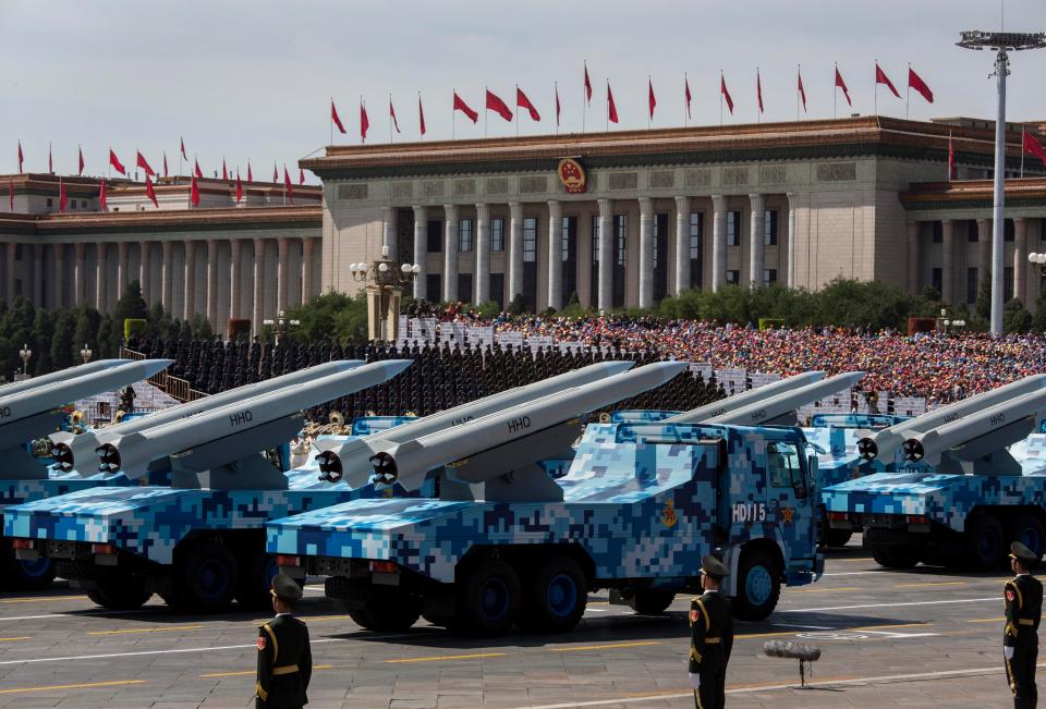  China has the world's biggest military with more than 2.3 million personnel