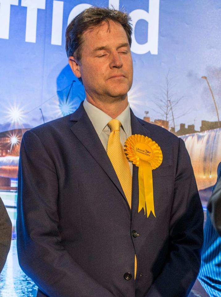  Former Lib Dem leader Nick Clegg lost his seat in Sheffield after 12 years