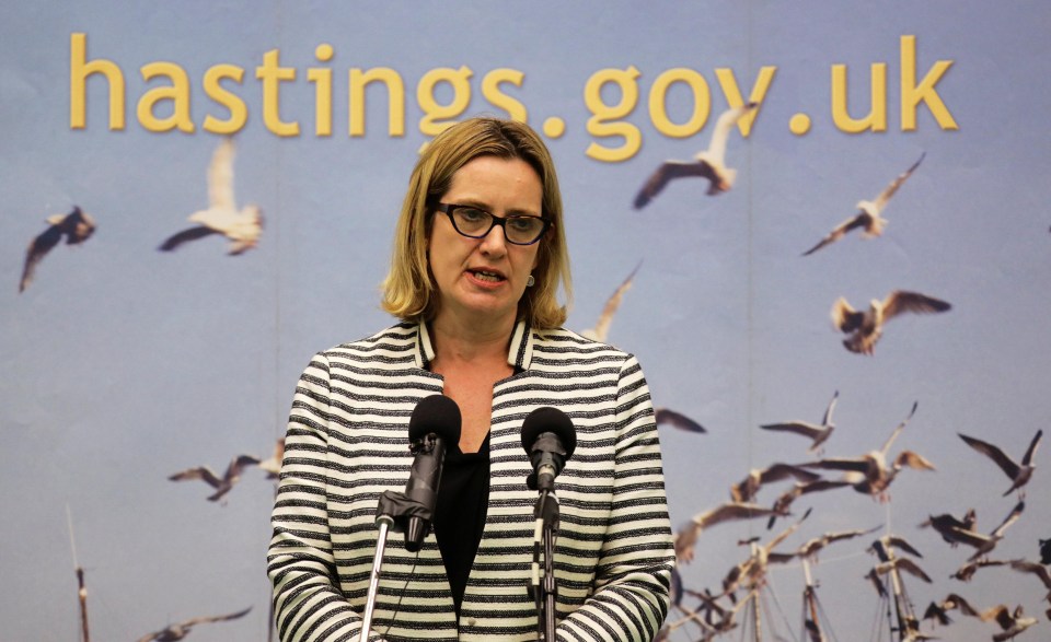 The Home Secretary Amber Rudd just clung on to her Hastings seat after a recount