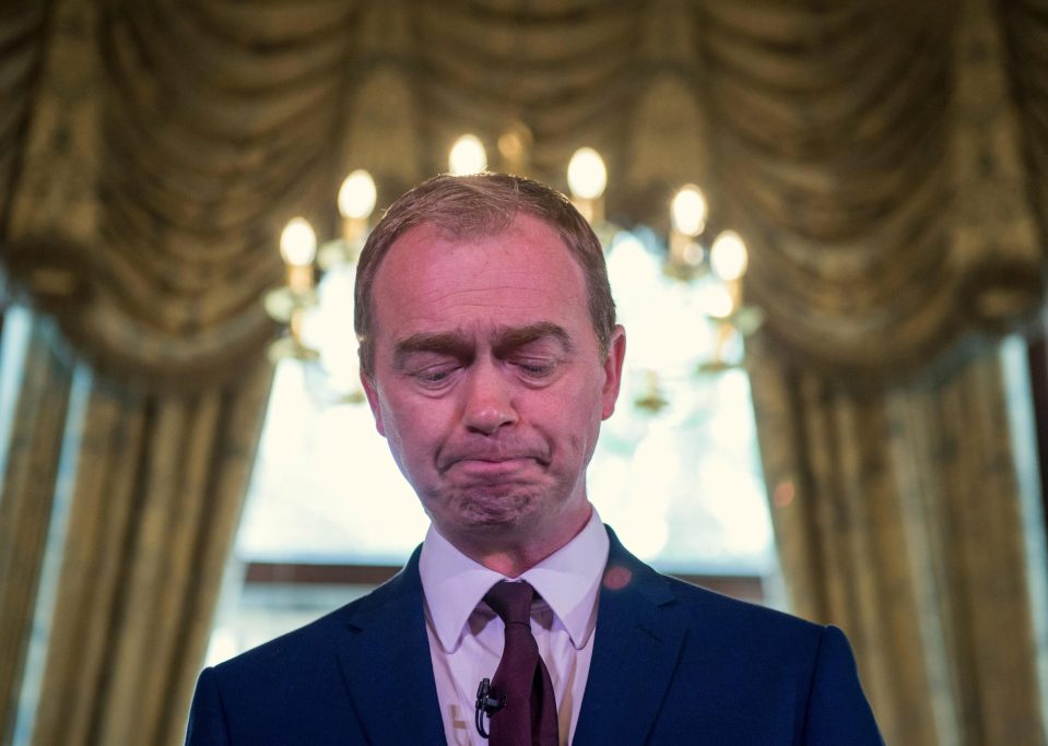  Tim Farron has been accused of failing to take the Lib Dems to a dominant position