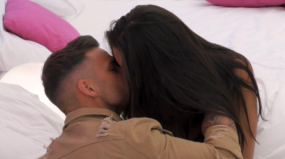  Jessica and Dominic were the first to romp in the current series of Love Island